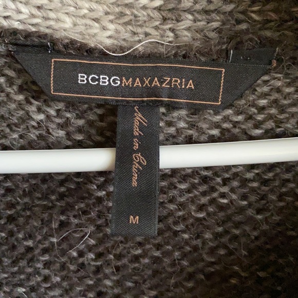 BCBGMaxAzria Oversized Cape/Poncho/Wrap Wool Blend Sweater in Brown Ash - medium - Picture 12 of 16